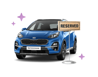 reserved car banner